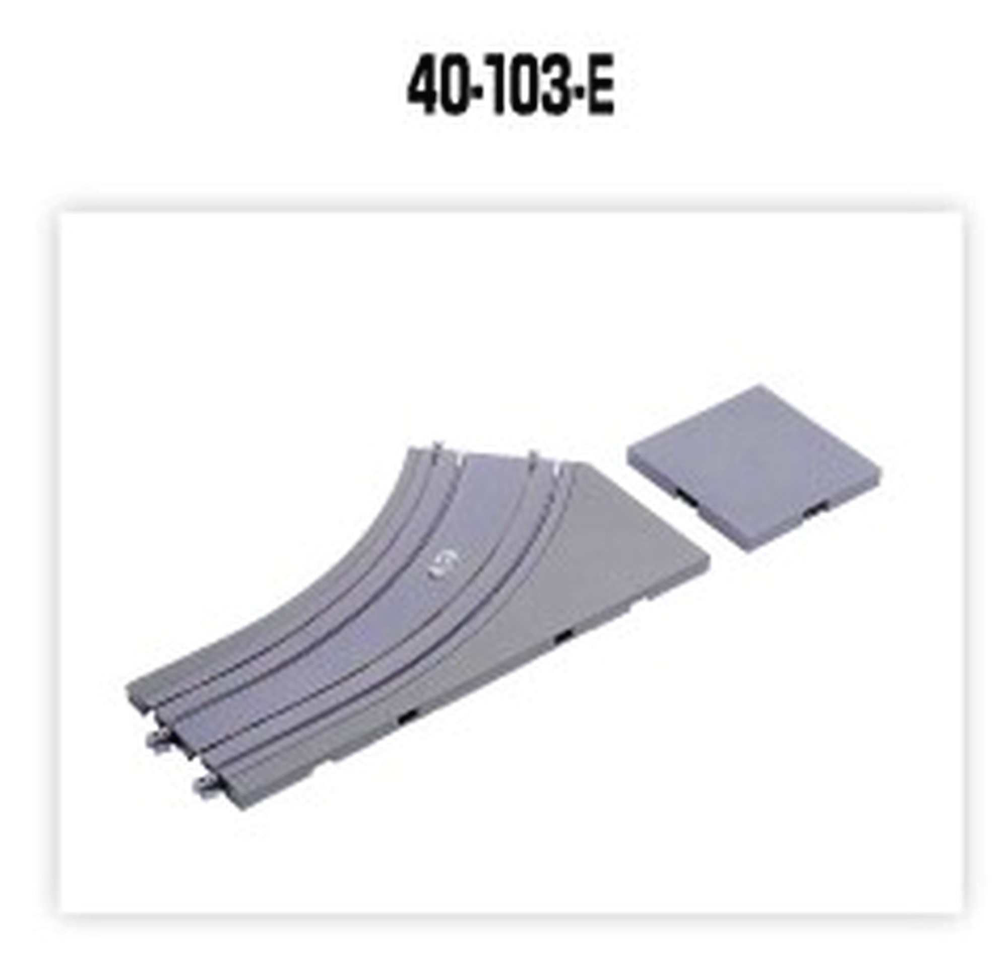 hobbytrain-unitram-gleis-r180-45-gebogen-links-unbedruckt image 1