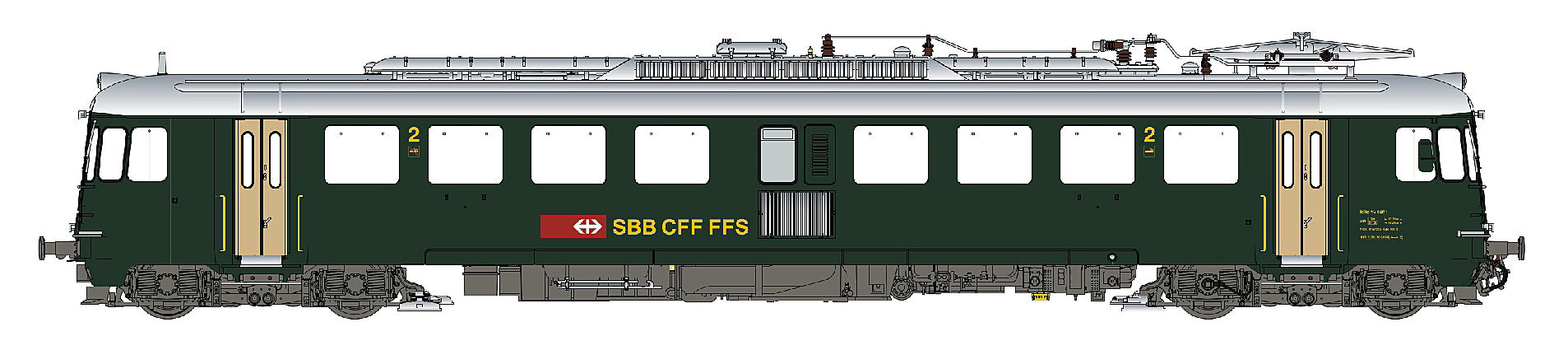 hobbytrain-rbe-4-4-1461-triebwagen-sbb-sound image 1