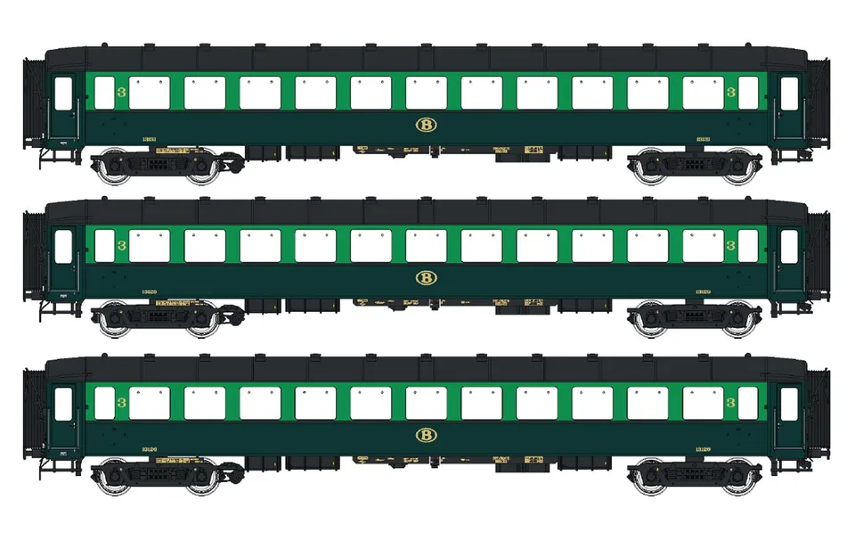 hobbytrain-personenwagen-i2-sncb-reisezugwagen-3er-set image 1