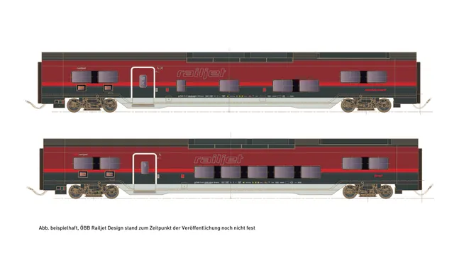 hobbytrain-personenwagen-railjet-dani-set-2-bb-ep-vi-2-tlg image 1