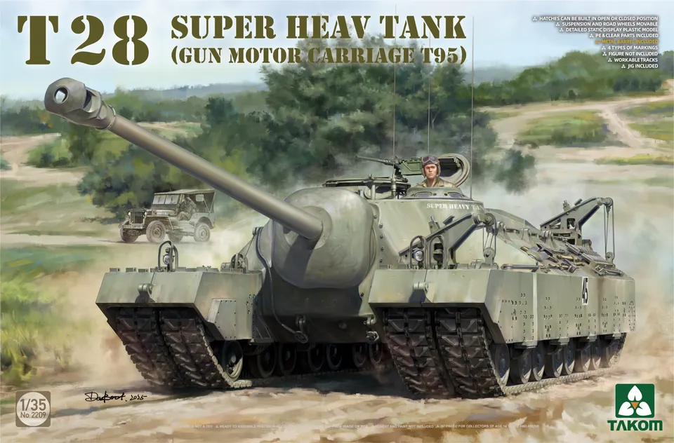 takom-2209-t28-super-heavy-tank-plastikmodell-panzer-1-35 image 1