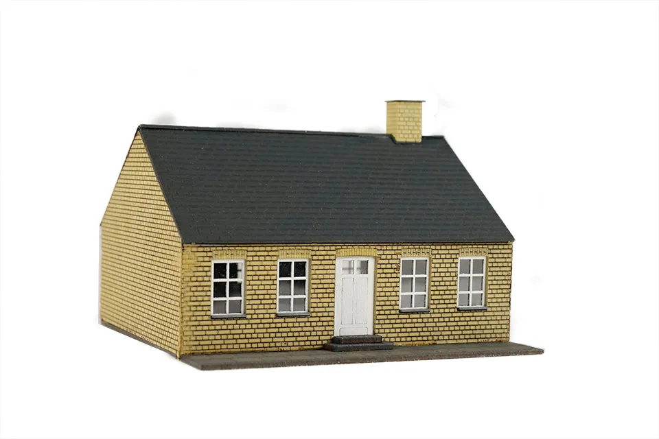 hobbytrade-danske-byhuse-ht-87224-stadthaus-modellhaus-gelbe-ziegel image 1