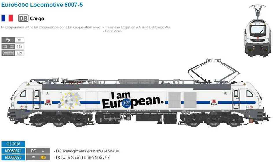 hobbytrain-elektrolok-serie-6007-euro-6000-db-cargo-e-lok image 1