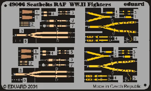 eduard-49006-sitzgurte-raf-wwii-j-ger-cockpit-zubeh-r-1-48 image 1