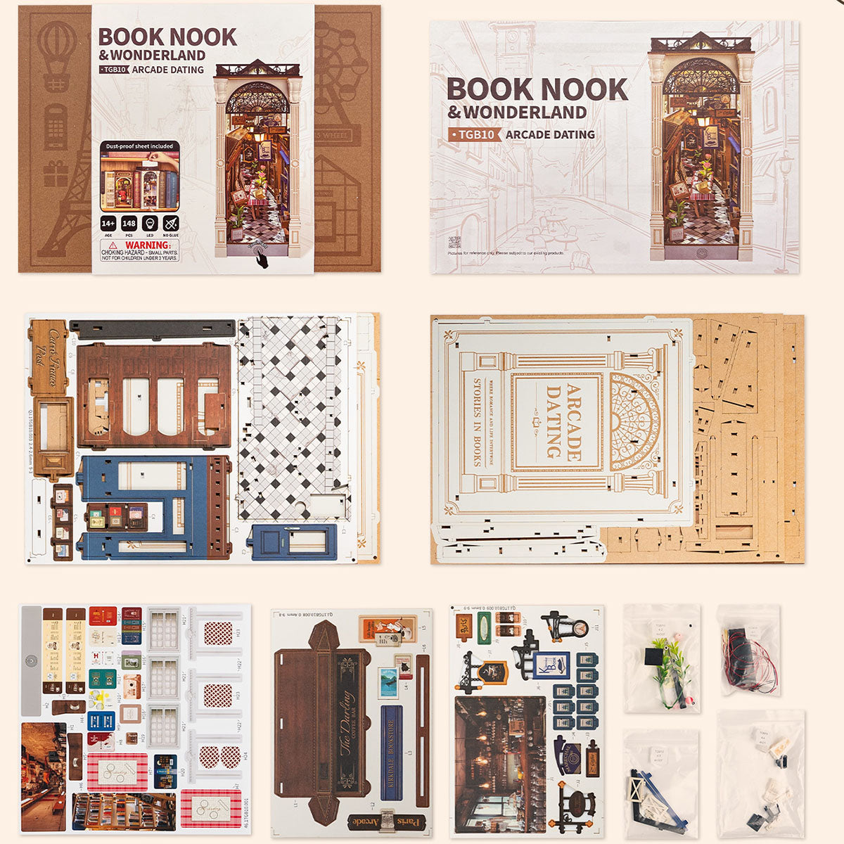 robotime-tgb10-rolife-arcade-dating-book-nook-holzbausatz image 3