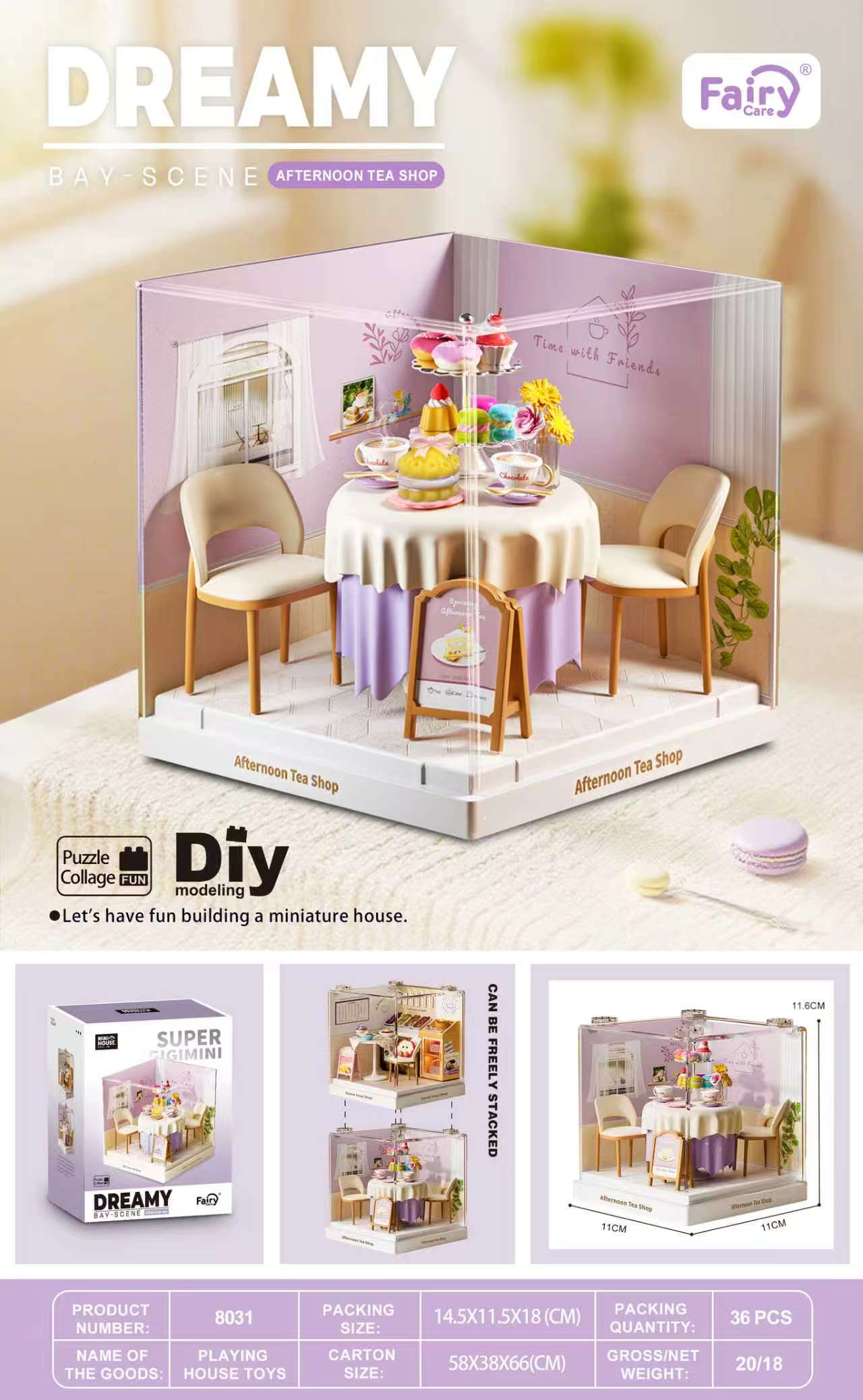 fairy-care-dreamy-bay-scene-fc-dbs8031-miniaturhaus-afternoon-tea-shop image 1