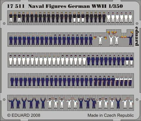 eduard-17511-naval-figures-dt-wwii-1-350-bemalt-figuren image 1
