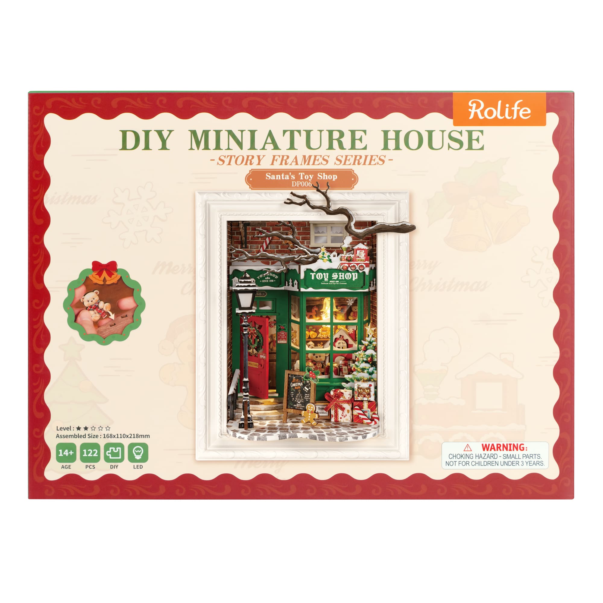 robotime-dp006-santa-s-toy-shop-3d-holzbausatz-weihnachten image 2
