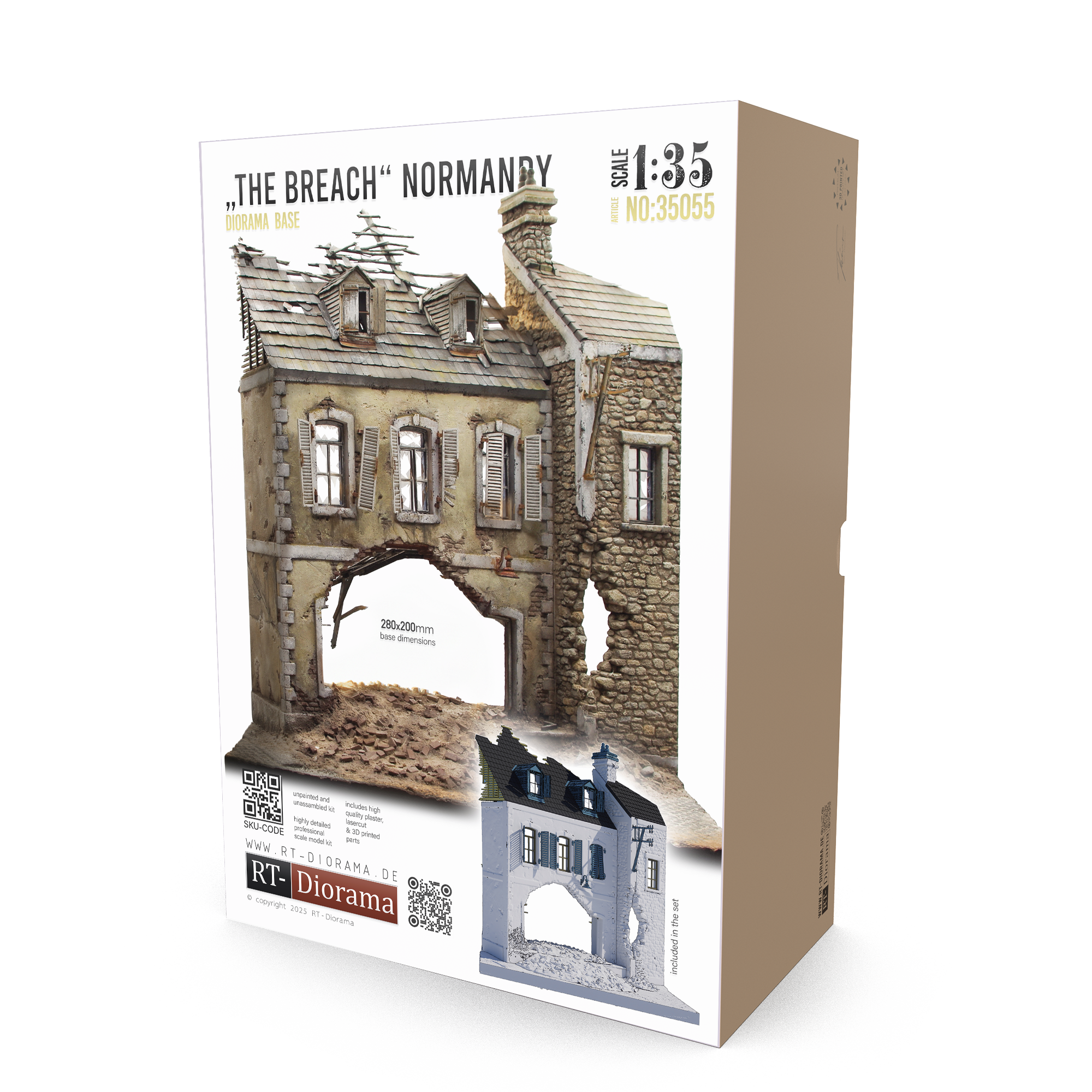 rt-diorama-35055-the-breach-normandy-dioramabase-1-35 image 1