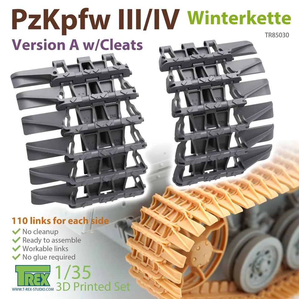 t-rex-85030-pzkpfw-iii-iv-winterkette-m-stollen-panzerk-1-35 image 1