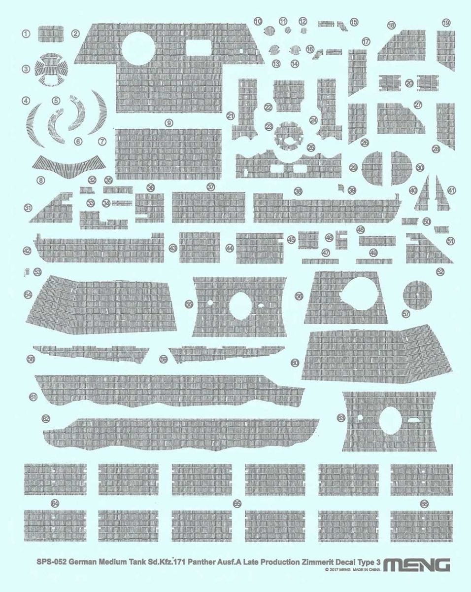 meng-sps052-1-35-panther-ausf-a-zimmerit-decal-typ-3 image 1