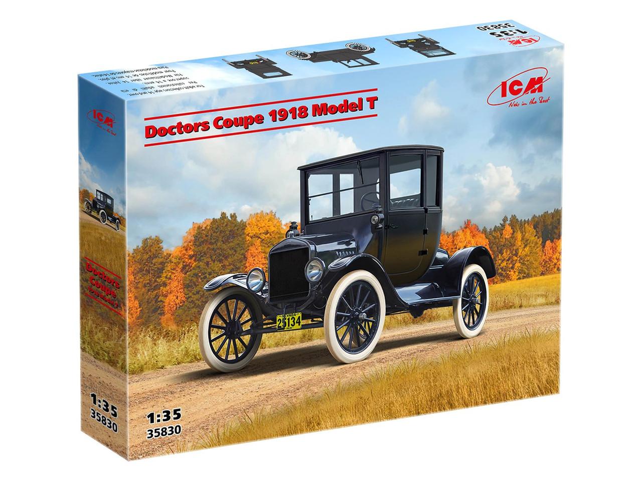 icm-35830-doctors-coupe-1917-modellbausatz-1-35-auto image 1