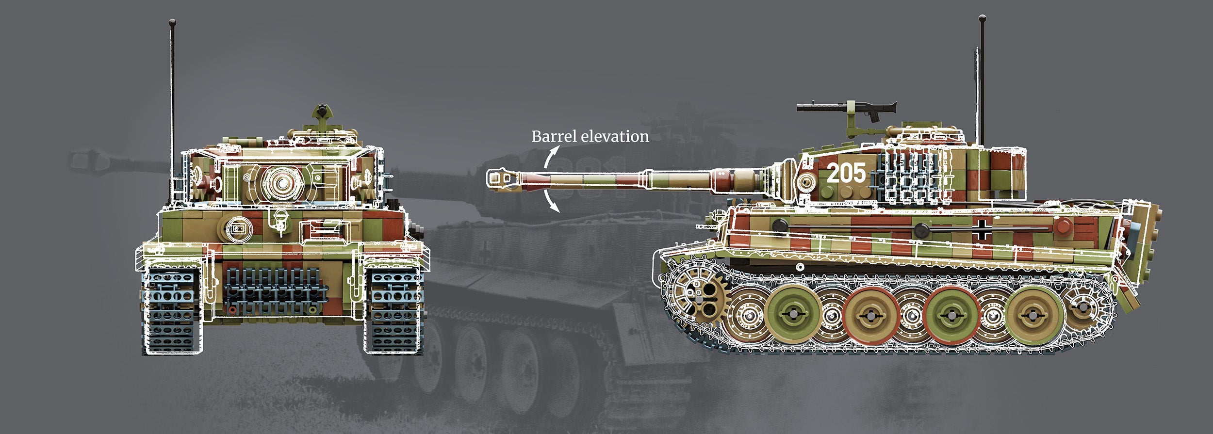 build-army-ba0181c-tiger-i-ausf-e-panzermodell-tarnung-1-33 image 4