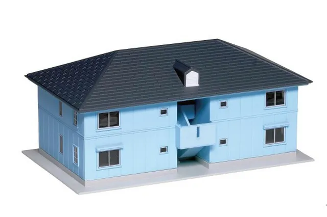 hobbytrain-zubeh-r-gilbert-gardens-apartmenthaus-blau-geb-ude image 1