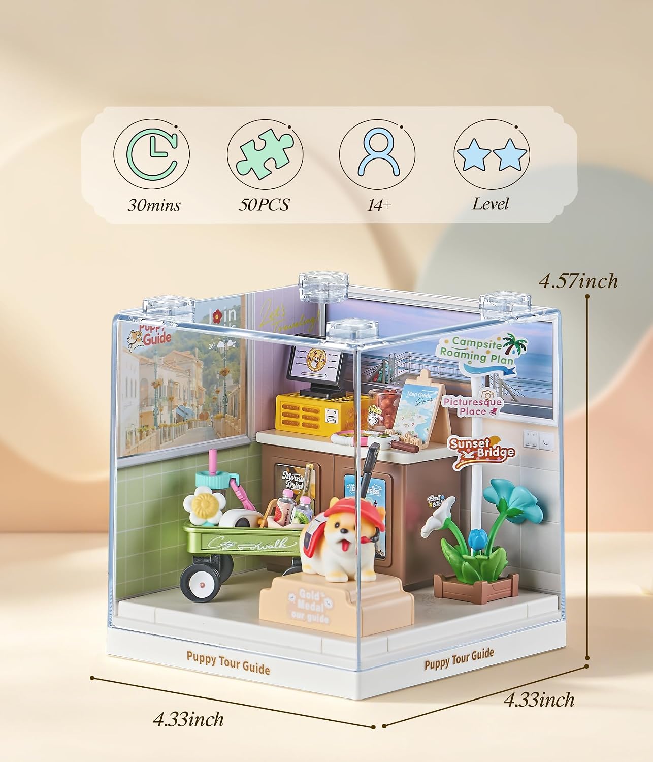fairy-care-dreamy-bay-scene-puppy-miniaturhaus-fc-dbs8040-36-teilig image 4