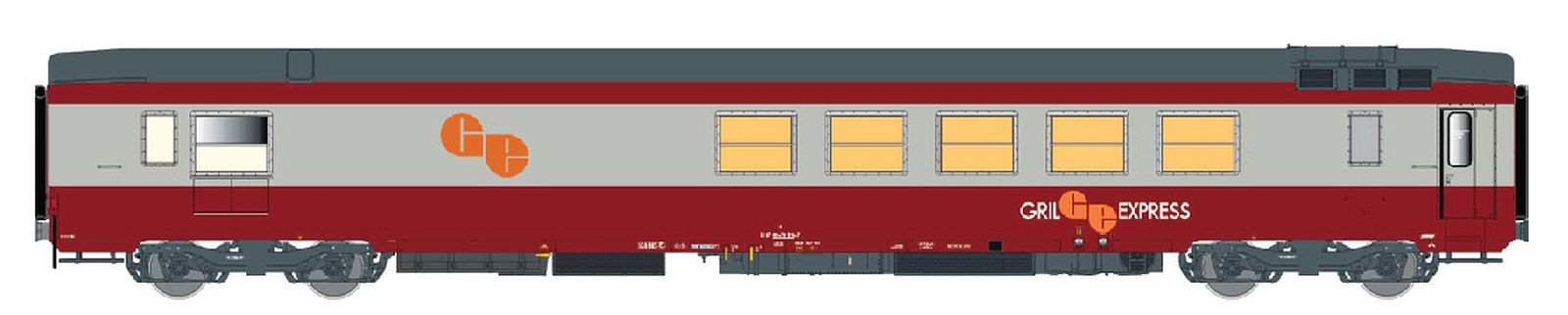 hobbytrain-gril-express-ge-speisewagen-sncf-ep-iv-mit-ib image 1