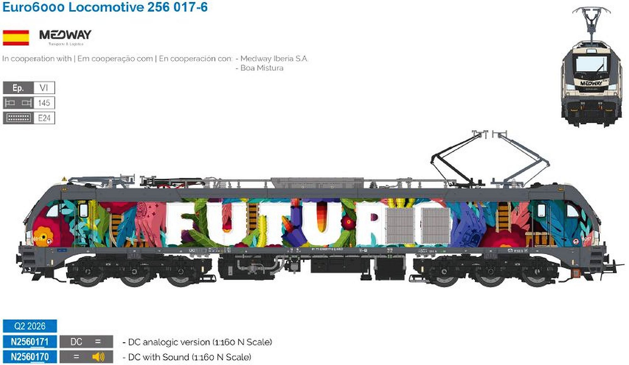 hobbytrain-elektrolok-serie-6006-euro-6000-medway-sound image 1
