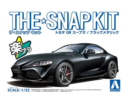 aoshima-snap-kit-13-bk-toyota-gr-supra-auto-bausatz-1-32-schwarz image 1