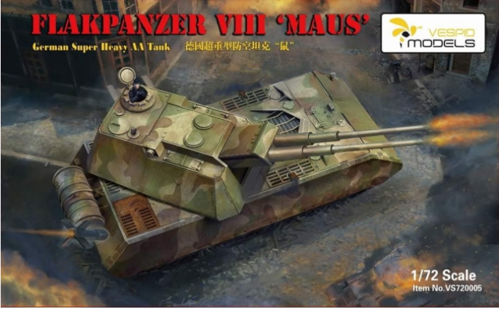 vespid-720005-flakpanzer-viii-maus-1-72-panzermodell-ww2 image 1
