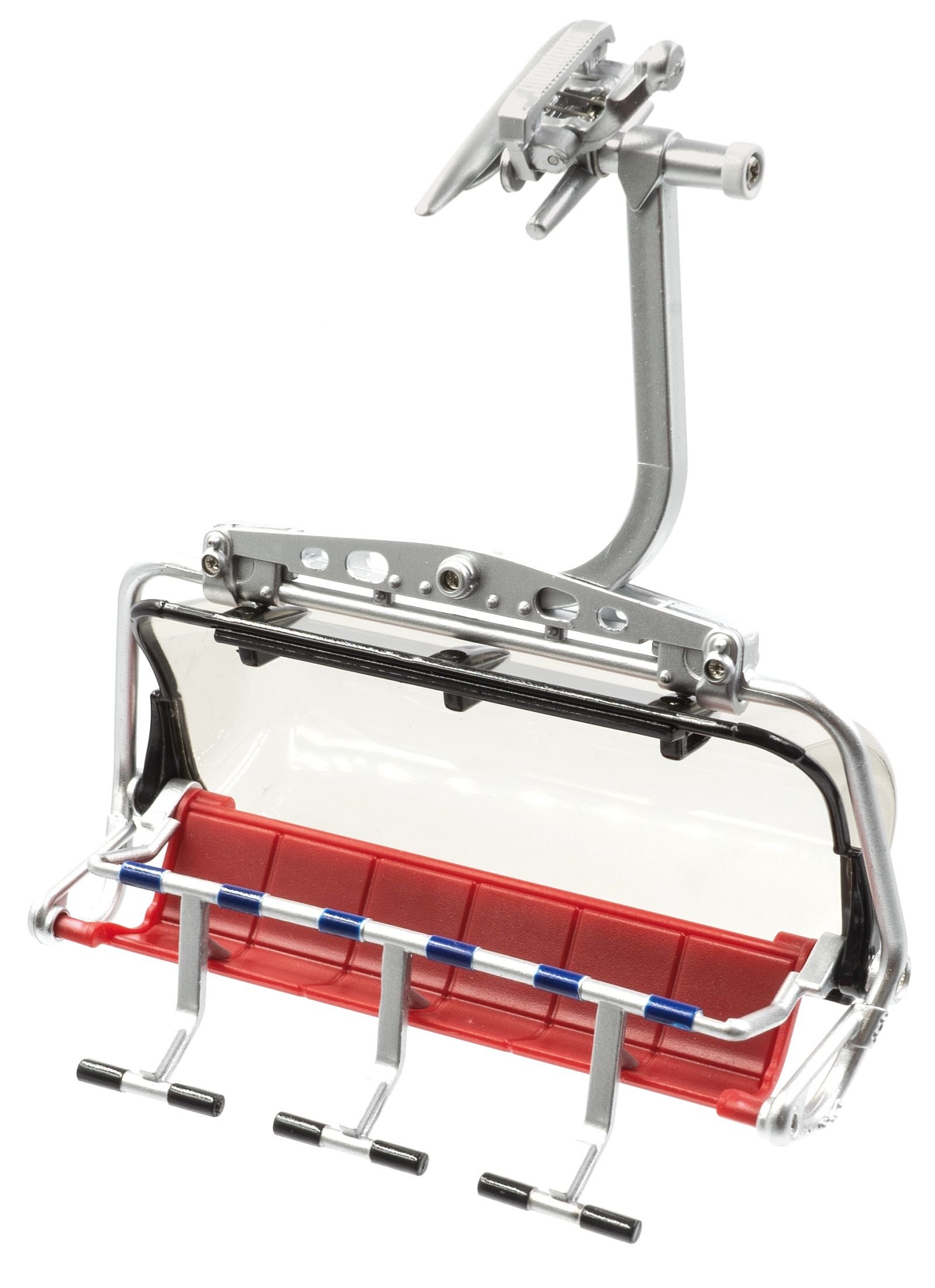 hobbytrain-6er-sessel-sessellift-rot-bubble-grau-1-32 image 1
