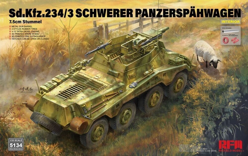 rye-field-model-5134-sd-kfz-234-3-panzersp-hwagen-1-35 image 1