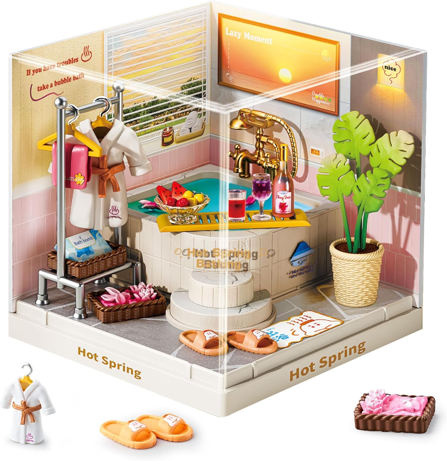fairy-care-dreamy-bay-scene-fc-dbs8041-diorama-hot-spring-36-tlg image 2