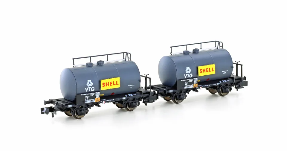 hobbytrain-g-terwagen-2er-set-leichtbau-kesselwagen-db-shell-ep-iv image 1