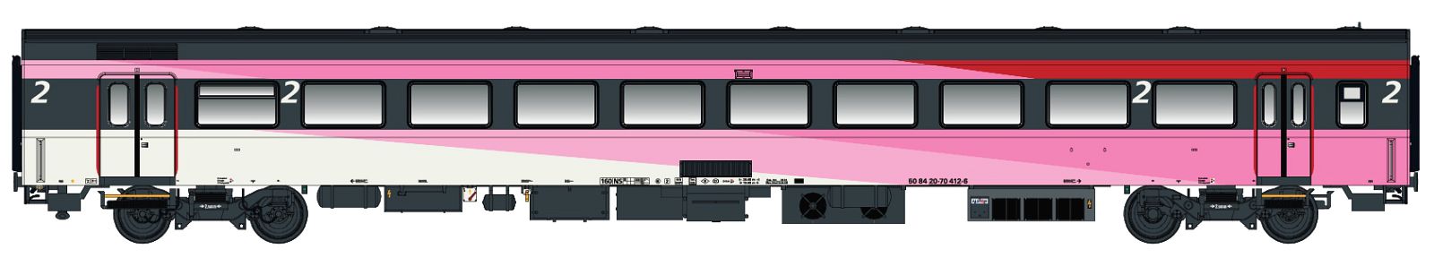 hobbytrain-icrm-b-2-klasse-personenwagen-endwagen-wg-27-ep-vi image 1