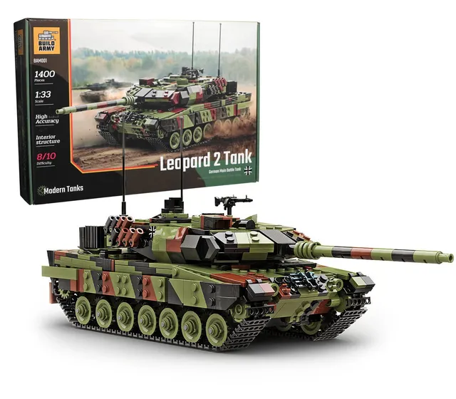 build-army-bam001-leopard-2a6-panzer-1390-teile image 1