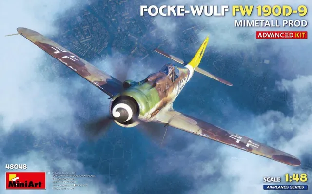 miniart-48048-fw-190d-9-flugzeug-modellbausatz-1-48-mimetall image 1