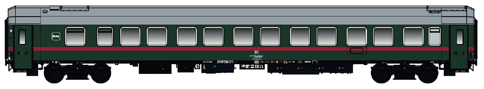 hobbytrain-personenwagen-schlafwagen-wlabmee-bc-ep-v-gr-n image 1