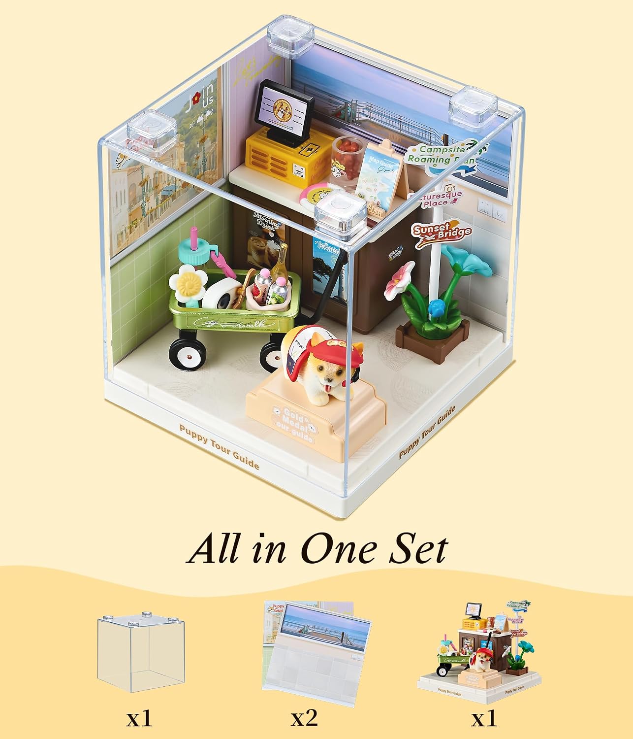 fairy-care-dreamy-bay-scene-puppy-miniaturhaus-fc-dbs8040-36-teilig image 6