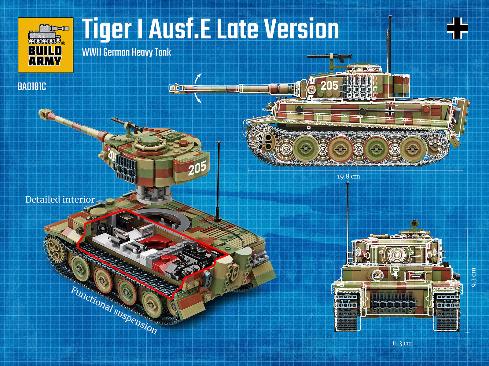 build-army-ba0181c-tiger-i-ausf-e-panzermodell-tarnung-1-33 image 5
