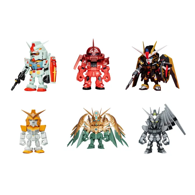 bandai-qmsv-mini-5th-anniversary-gundam-sammelfigur-8er-box image 1