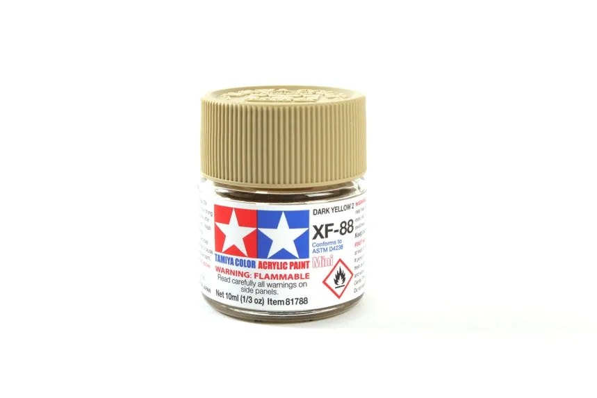 tamiya-xf-88-dark-yellow-2-acrylfarbe-10-ml-matt image 1