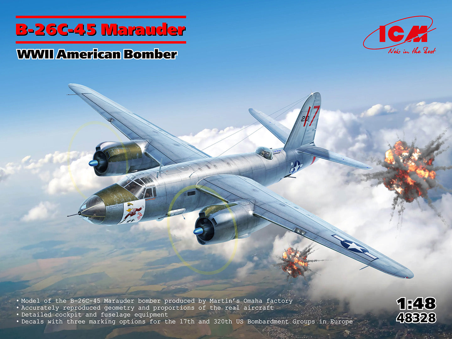 icm-48328-b-26c-45-marauder-flugzeugbausatz-1-48 image 1
