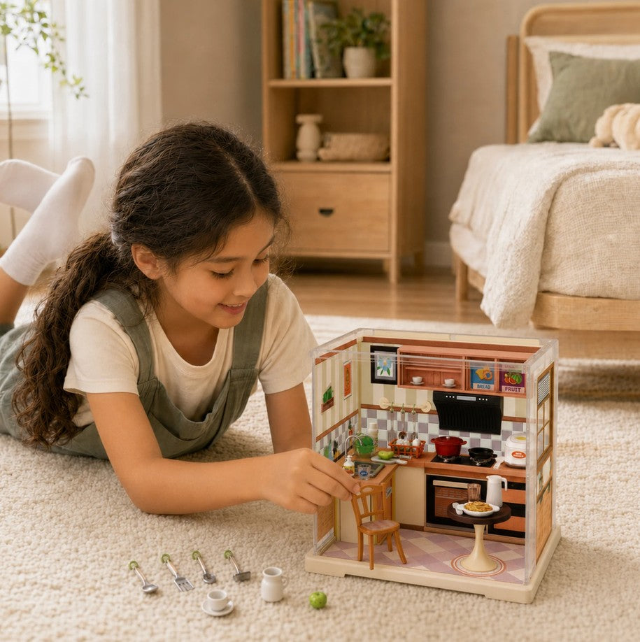 aierbaoli-delicious-moments-miniatur-k-che-diorama-103-teile-led image 4