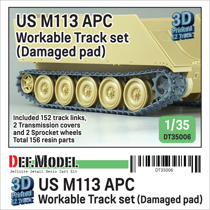 def-model-dt35006-m113-kette-1-35-workable-damaged-pad image 1