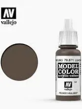 vallejo-model-color-70-871-leather-brown-modellfarbe-17ml-matt image 1