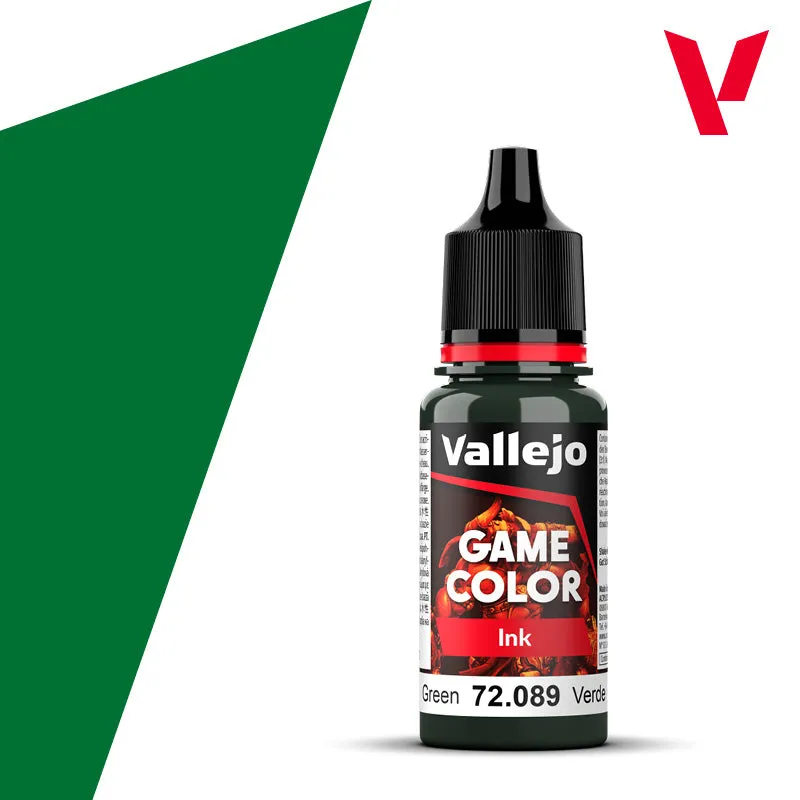 vallejo-089-green-ink-game-color-acrylfarbe-18ml-transparent image 1