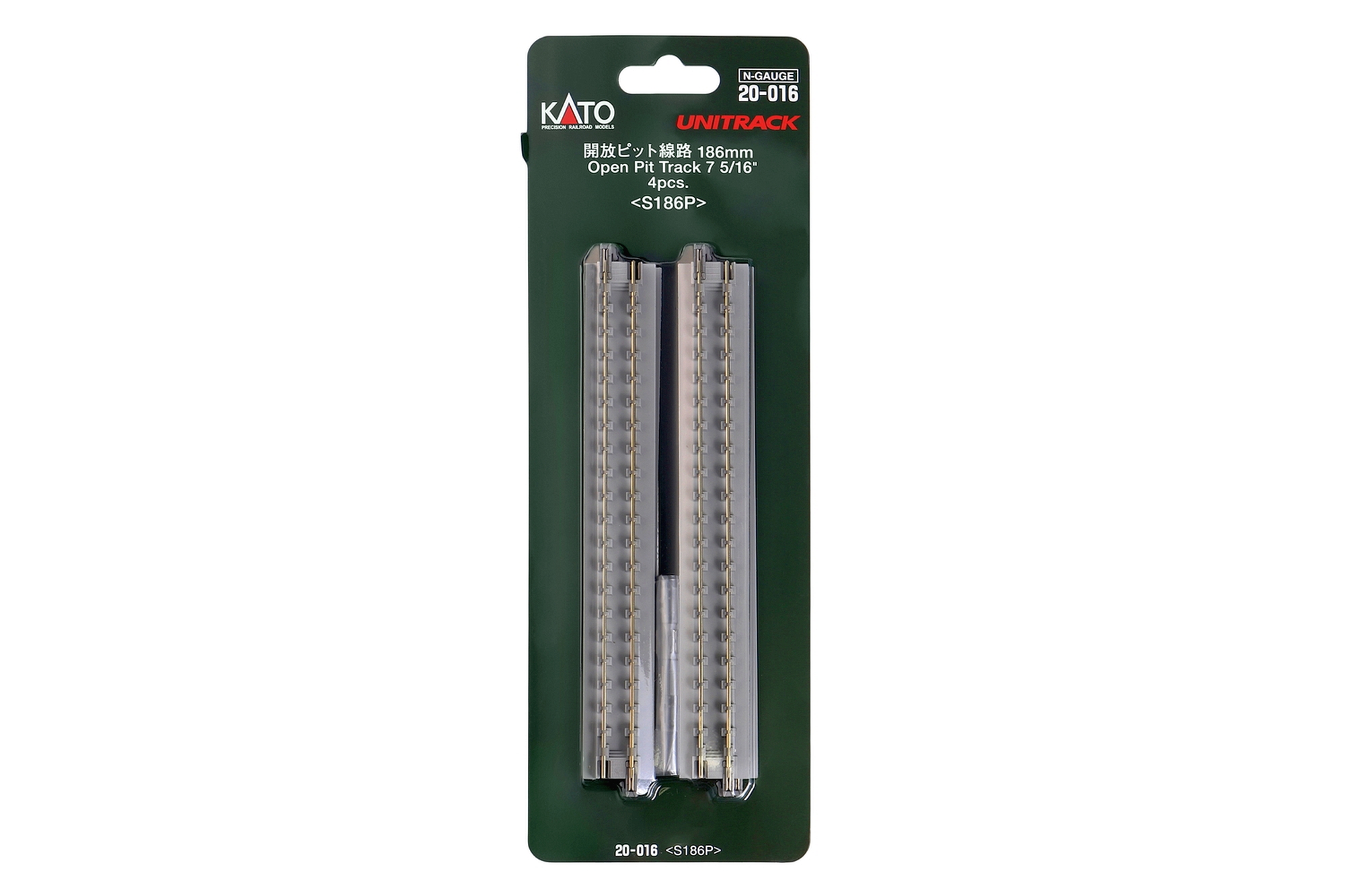 hobbytrain-gleise-grubengleis-offen-186mm-4-stk-set image 1