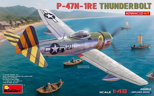 miniart-48062-p-47n-1re-thunderbolt-flugzeugmodell-1-48-ww2 image 1
