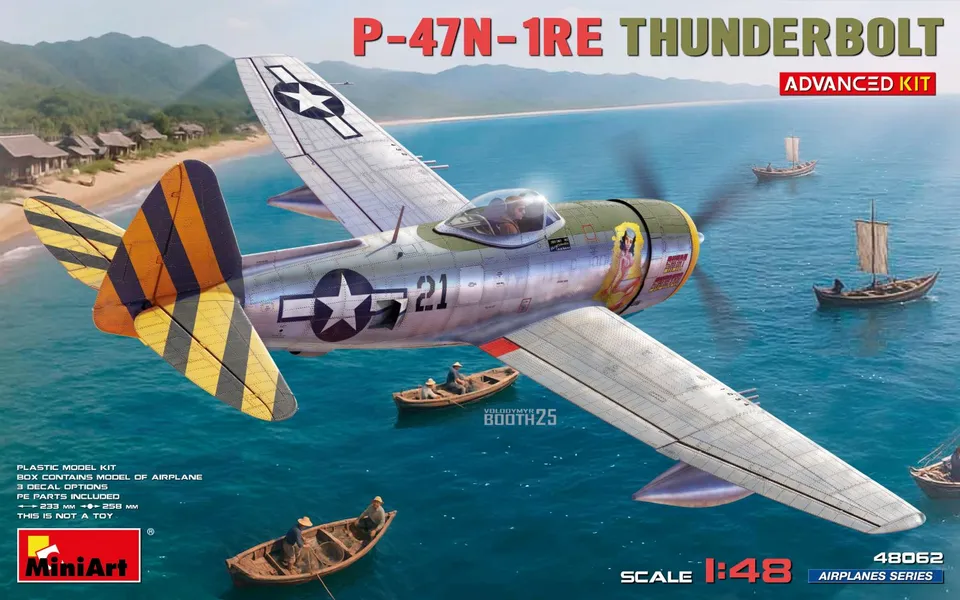 miniart-48062-p-47n-1re-thunderbolt-flugzeugmodell-1-48-ww2 image 1