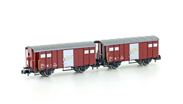 hobbytrain-k3-sbb-g-terwagen-2er-set-braun-ep-iv image 1