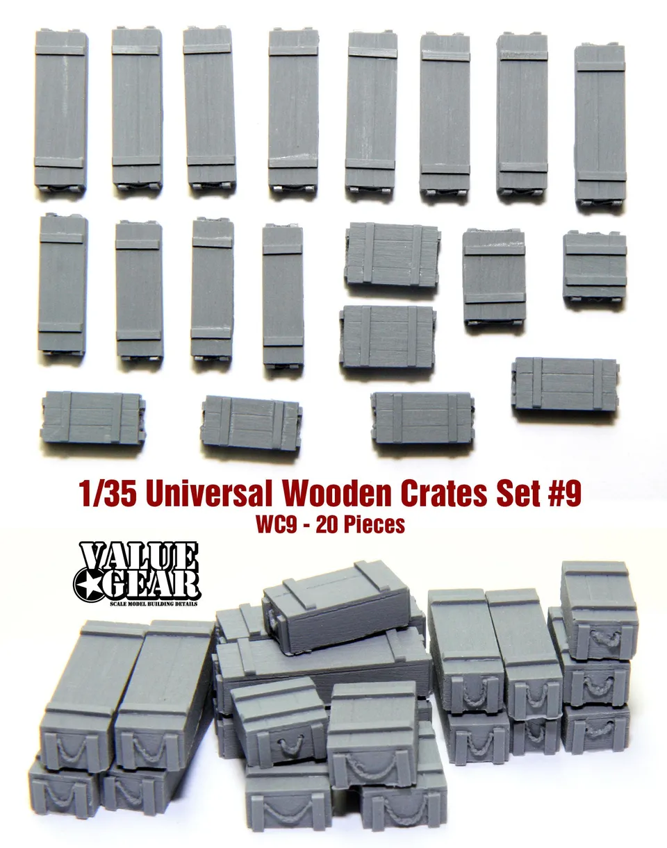 value-gear-wc9-holzkisten-set-1-35-diorama-zubeh-r-20-teile image 1