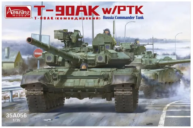 amusing-hobby-35a056-t-90ak-ptk-panzermodell-1-35-commander image 1
