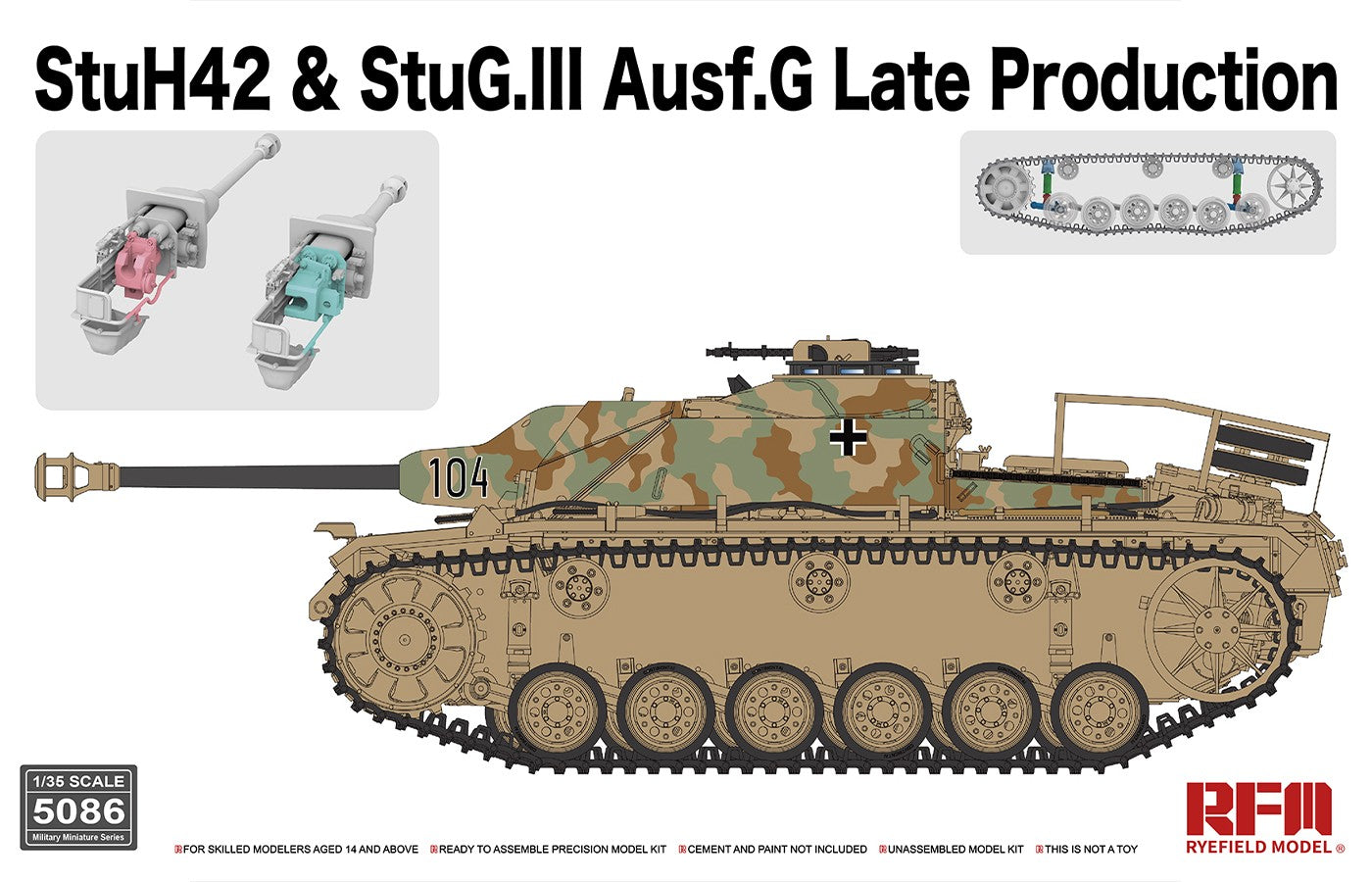 rye-field-model-5086-stuh42-stug-iii-bausatz-1-35-panzer image 1