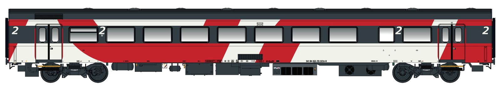hobbytrain-icrm-bd-2-klasse-personenwagen-ns-fyra-ep-vi-wg-24 image 1