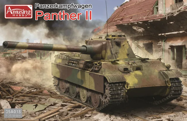 amusing-hobby-35a018-panther-ii-2in1-panzer-bausatz-1-35 image 1