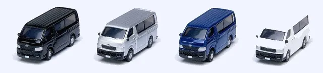 hobbytrain-modellautos-toyota-hiace-long-transporter-4er-set image 1
